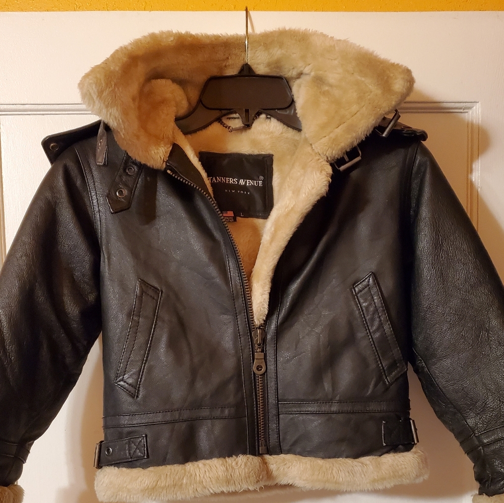 Tanners Avenue genuine leather Bomber Jacket